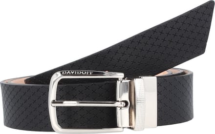 Davidoff Paris Riem Leer - Jongens - individuell kürzbar - schwarz
