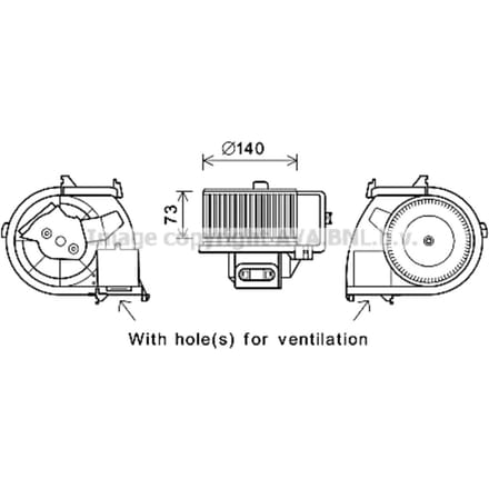 Interieurventilator AVA COOLING RT8594