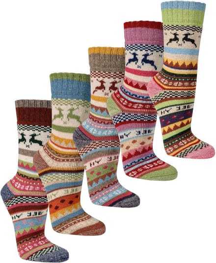 Wollen sokken – Hygge wol – 2 paar – gemengde kleuren – maat 35/38