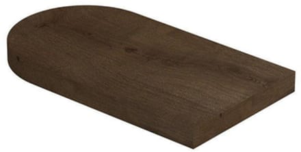 INK Play 2 planchet - 40x22x3.2cm - blinde bevestiging - MDF Fineer Chocolate