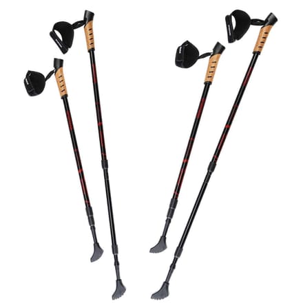 Nordic Walking Stokken – Telescopisch 2 Paar – Rood