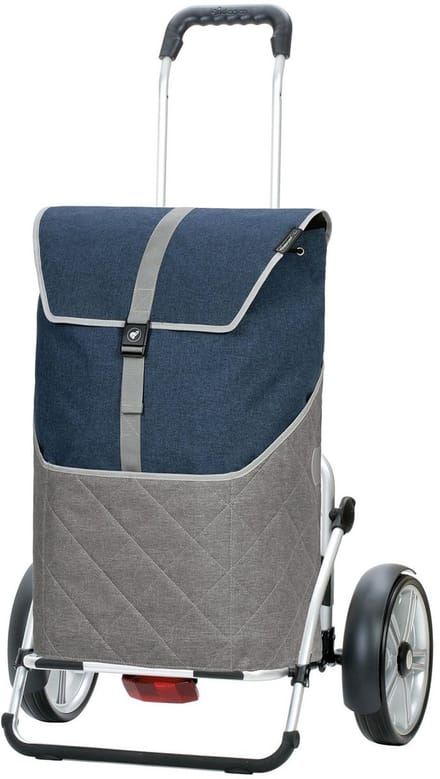 Andersen SHOPPER MANUFAKTUR Boodschappentrolley Royal Shopper Plus Lasse Blue Donkerblauw 108cm