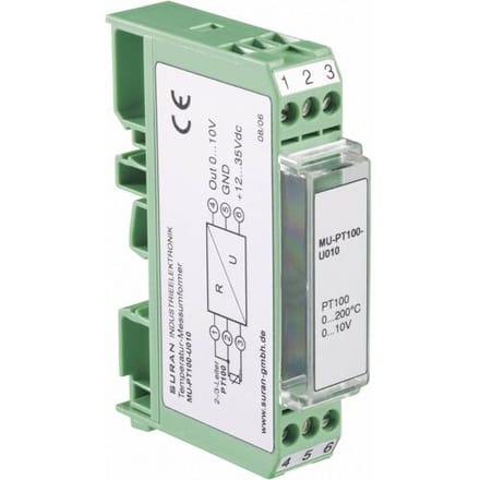 Enda MU-PT100-U010-0/200 Temperatuur-meetomvormer voor PT100 MU-PT100-U010-0/200