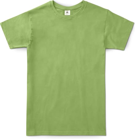 B&C Exact 150 Heren T-Shirt - Pistache Groen - Small - Korte Mouwen