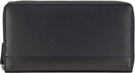 bugatti Portemonnee Atlanta Long Zip Wallet Black Zwart