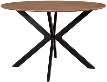 Eettafel rond Ronsi bruin 120cm ronde tafel MDF eetkamertafel