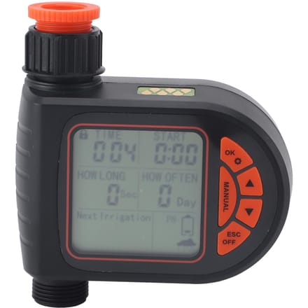 G3/4 naar G1/2 Binnendraad Automatische Bewateringstimer LCD-scherm Programmeerbaar Waterdicht Bewatering gray