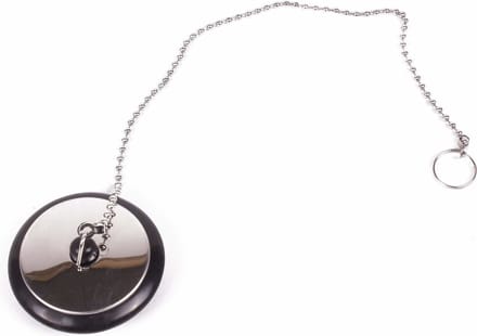 Benson Afvoerstop - 40 mm / 30 cm - gootsteen dop - gootsteenstopper - met RVS ketting