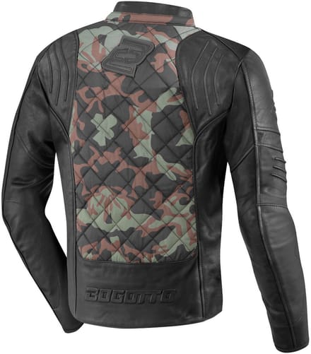 Bogotto Radic Leren / Textiele Motorjas Groen - Jas
