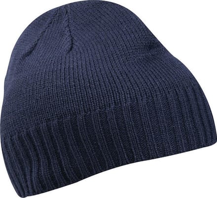 Myrtle Beach - Unisex Basic Geribbelde Beanie (Navy)