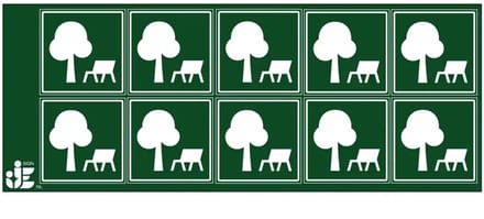 Recreatiepark sticker | 5 x 5 cm - 10 stuks per vel