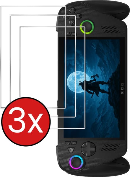 Screenprotector Geschikt voor Xbox Ally X Screenprotector Tempered Glass Screen Protector Gehard Glas - 3 PACK