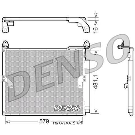 Condensator, airconditioning DENSO DCN50019