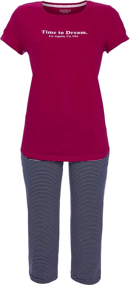 Katoenen Ringella pyjama rood - Rood - Maat - 48