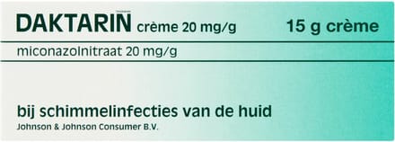 DAKTARIN crème tegen voetschimmel - effectieve anti-schimmel behandeling - 1 x 15 gr