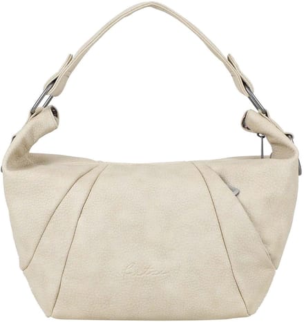 Fritzi aus Preußen schoudertas Croissant Hobo Bag Grainy Light Beige