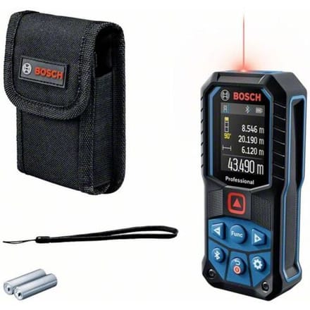 Bosch Professional GLM 50-27 C Laserafstandsmeter Bluetooth, Statiefadapter 6.3 mm (1/4 inch), Documentatie-app 50 m