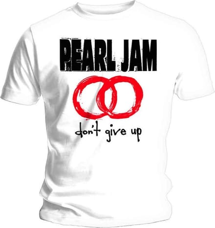 Pearl Jam - Don't Give Up Heren T-shirt - M - Wit
