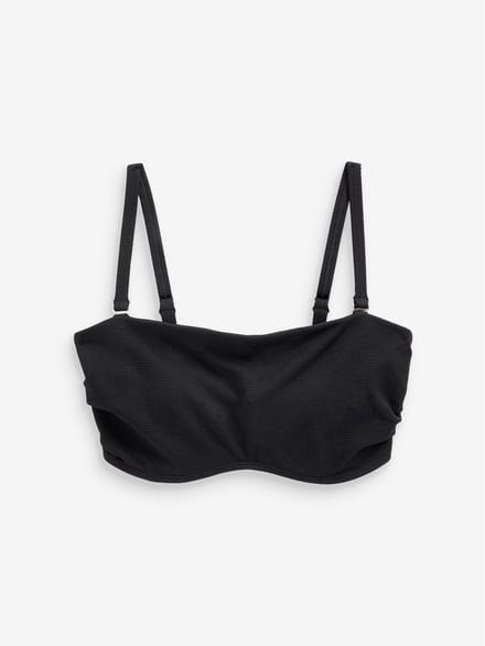Next - Dames - Minimise bandeau-bikinitop zonder vulling, cup DD+ - Zwart