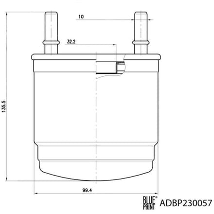Brandstoffilter BLUE PRINT ADBP230057