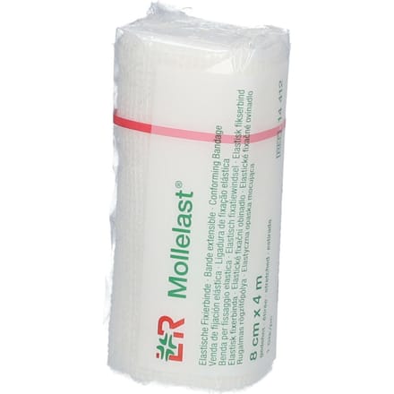 Mollelast Elastisch hydrofiel windsel 4m x 8cm 1 Stuks