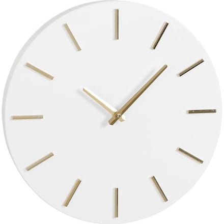 Mica Decorations - Brixen Wandklok - Ø36 cm - Wit