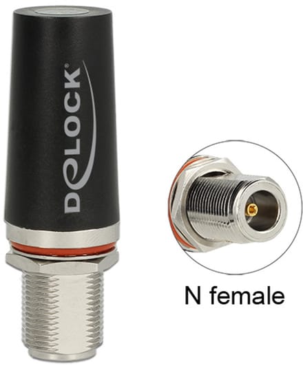 Delock LTE Antenna N Jack 3 dBi omnidirectional fixed roof mount outdoor