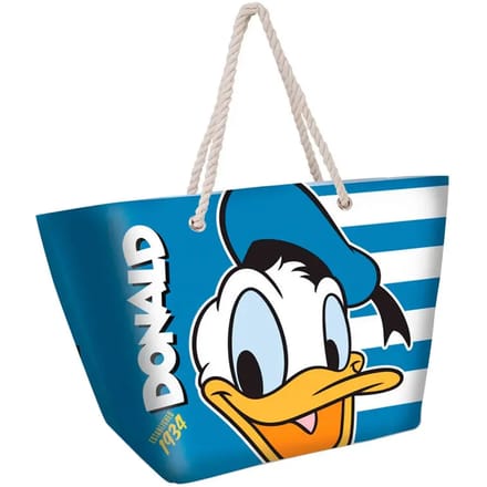 Karactermania - Disney - Donald Duck Sailor Soleil - Strandtas met Rits - Boodschappentas - Blauw