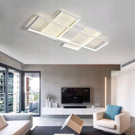Ring LED Plafondlamp 123W Wit met Afstandsbediening ROMA