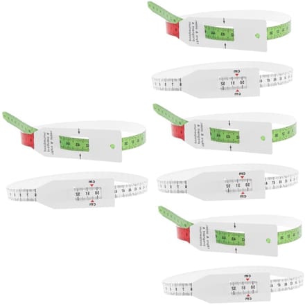 Meetlint Set - Hoofdomtrek Band - Lichaam Meten - Flexibel Plastic - 8 Stuks 56cm - Assorti