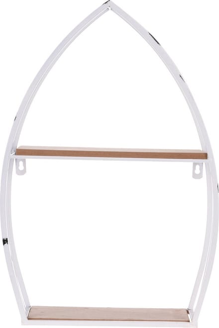 Displayrek Metaal Wit Bootvorm 32x48x12cm