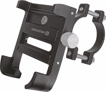 Swissten Telefoonhouder Fiets, Motor & Scooter - Aluminium - BM1 - Zwart