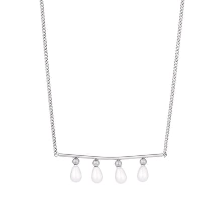 Victorious Dames Ketting - Zilver - Model: Parel Mana