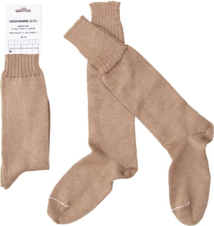 Leger sokken 70% wol - Khaki Khaki 43-44