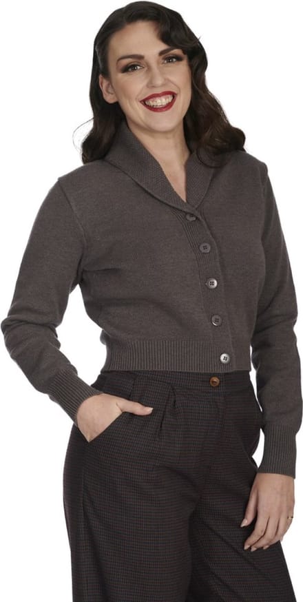 Banned - Violet Cardigan - XL - Grijs