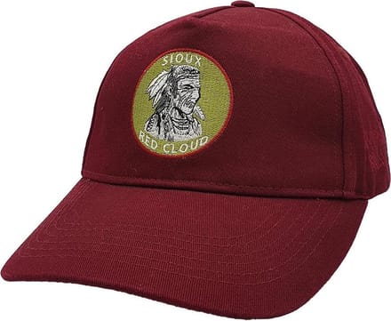 Lauren Rose Pet Indian First Nations Burgundy Snapback cap