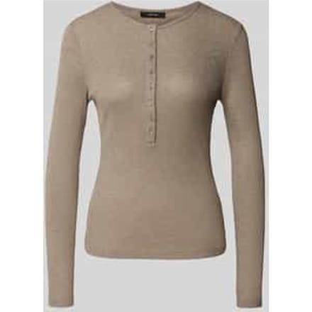Shirt met lange mouwen van viscosemix met knoopsluiting, model 'Sosmica'