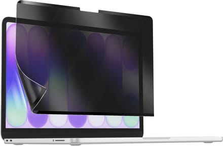 Avizar Screenprotector geschikt voor MacBook Neo 13 Privacy Filter Magnetisch, Transparant zwart