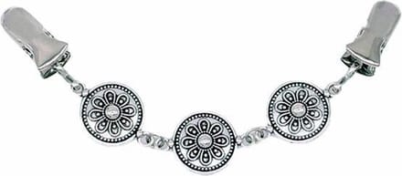 Fako Bijoux® - Vestsluiting - Vestclip - Sjaalspeld - Vestklem - Schild Mini - Zilverkleurig
