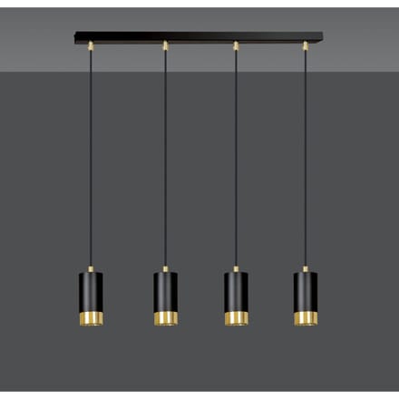 4-lichts hanglamp Kumiko | Loft46