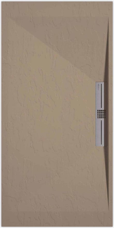 Sanifun douchebak Stone Side Moka Slate 900 x 900 S
