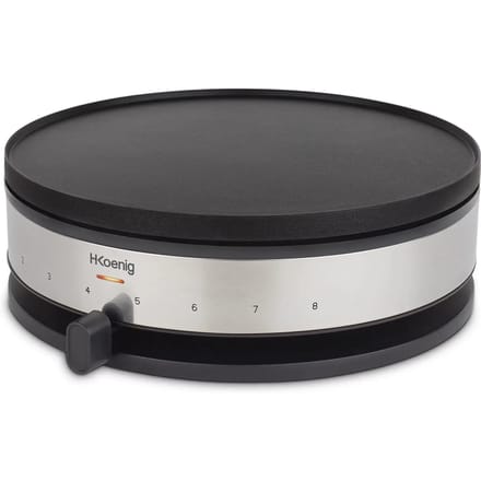 H. Koenig - KREP56 - Pannenkoekenmaker 2-in-1 - Crêpemaker - met omkeerbare bakplaat