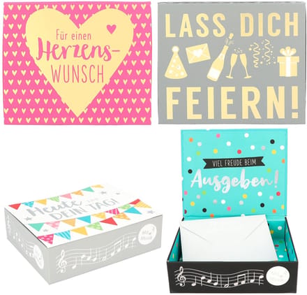 Depesche cadeau soundbox geldgeschenk met melodie en envelop.