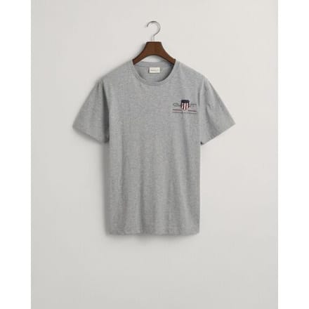 Gant T-Shirt Archive Shield Embroidery Grijs Melange / male