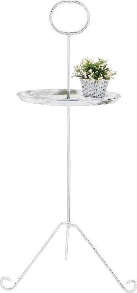 Arti Casa Bijzettafel 26,5 X 80 Cm Staal Wit
