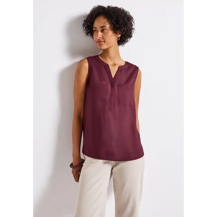 Blousetop met borstzakken
