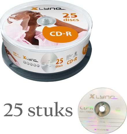 Xlyne CD-R 700MB 25 stuks Spindel 52x