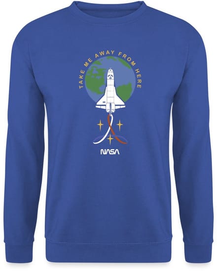 NASA Take Me Away From Here Sweater Heren