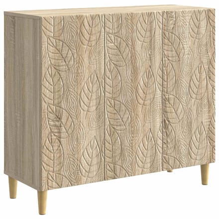 vidaXL - Dressoir - Sonoma - Eiken - 89 - x - 34,5 - x - 80 - cm - Bewerkt - hout
