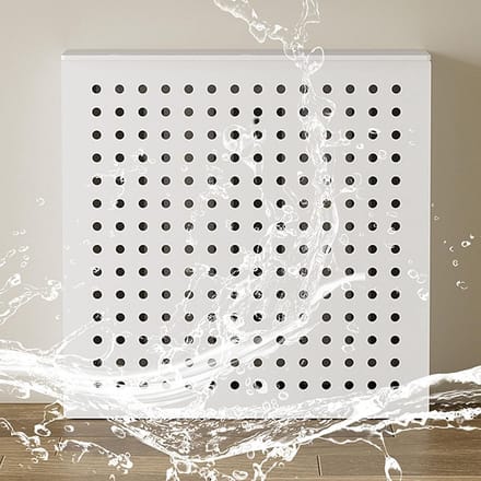 Radiatorafdekking - Moderne ombouw - Ruimte decoreren - Met opbergplank - L50xH70cm - Wit